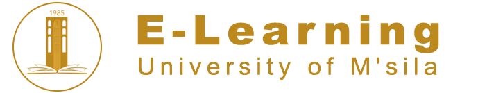 Elearning- University of M'SIla